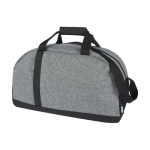 Sports bag made from recycled polyester black colour