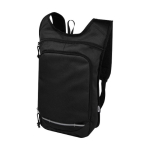 Water-repellent outdoor backpack black colour