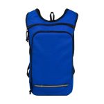 Water-repellent outdoor backpack royal blue colour