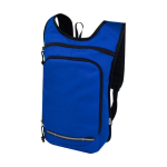 Water-repellent outdoor backpack royal blue colour