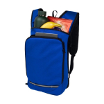 Water-repellent outdoor backpack royal blue colour