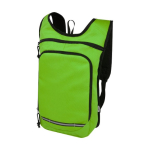 Water-repellent outdoor backpack lime colour