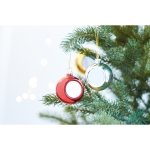 Christmas ornament with plate, Ø 6cm red colour ambient view