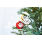 Christmas ornament with plate, Ø 6cm red colour main ambient view