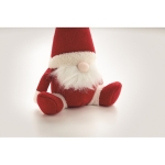 Felt Christmas elf stuffed with cotton for decoration red colour fifth photographic view