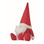 Felt Christmas elf stuffed with cotton for decoration red colour sixth view