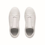 Runners made of faux leather with rubber sole, size 37 white colour