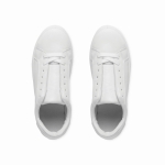 Lightweight synthetic leather runners with rubber sole, size 38 white colour