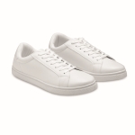 Runners made of faux leather with rubber sole, size 41 white colour