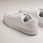 Runners made of faux leather with rubber sole, size 42 white colour fourth photographic view