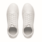 Runners made of faux leather with rubber sole, size 43 white colour ninth view