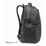 RPET laptop backpack with multiple padded pockets, 15'' black colour