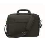 RPET laptop bag with removable and adjustable strap, 15'' black colour second view