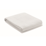 Lightweight cotton waffle blanket, 300 g/m2 white colour