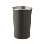 Reusable recycled stainless steel mug, 300ml black colour