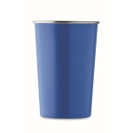 Reusable recycled stainless steel mug, 300ml royal blue colour second view