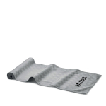 Water-repellent table runner, polyester/microfiber, 185 g/m2 grey colour view with print area