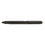 Rotating steel pen with blue ink and multiple functions black colour seventh view