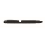 Rotating steel pen with blue ink and multiple functions black colour eighth view