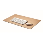 Large non-slip desk pad made from recycled paper beige colour second view