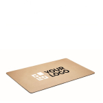 Large non-slip desk pad made from recycled paper beige colour view with print area