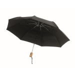 Windproof foldable umbrella made of 190T polycotton, Ø 99 cm black colour second view