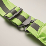 Reflective seat belt with LEDs on front and back green colour fifth photographic view