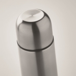 Silver leak-proof stainless steel thermos, 500 ml matt silver colour second photographic view