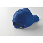 5-panel RPET polyester baseball cap, size 7 1/4, 210 g/m2 royal blue colour