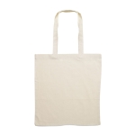 Organic cotton tote bag made in the EU, 180 g/m2 beige colour