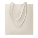 Organic cotton tote bag made in the EU, 180 g/m2 beige colour