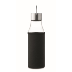 Glass bottle with leak-proof lid and handle, 500 ml transparent colour sixth view