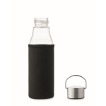 Glass bottle with leak-proof lid and handle, 500 ml transparent colour seventh view