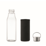 Glass bottle with leak-proof lid and handle, 500 ml transparent colour ninth view