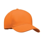 Heavyweight two-tone cotton twill baseball cap, 260 g/m2