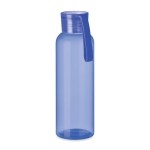 Tritan bottle with silicone loop, 500 ml transparent blue colour