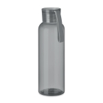 Tritan bottle with silicone loop, 500 ml transparent grey colour