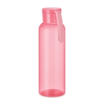 Tritan bottle with silicone loop, 500 ml transparent pink colour