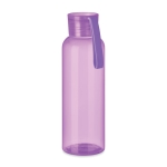 Tritan bottle with silicone loop, 500 ml transparent violet colour