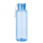 Tritan bottle with silicone loop, 500 ml transparent light blue colour