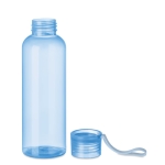 Tritan bottle with silicone loop, 500 ml transparent light blue colour