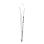 Lanyard with wildflower seeds, 20 mm white colour