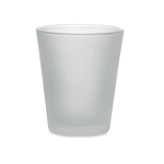 Coated shot glass suitable, 44 ml transparent white colour