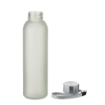 Glass bottle with handle, 500 ml transparent white colour