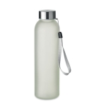 Glass bottle with handle, 500 ml transparent white colour