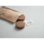 Strawberry growing kit with fertiliser, in a paper envelope beige colour