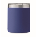 Recycled stainless steel leakproof mug with lid, 300ml blue colour sixth view