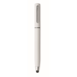 Ballpoint pen with stylus, blue ink, headphone cleaning kit white colour fourth view