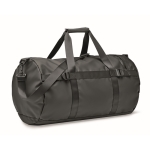 Canvas travel bag with padded base and handles black colour