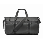 Canvas travel bag with padded base and handles black colour fourth view